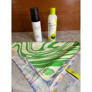Curly Hair Bundle Deva Curl Conditioner XMONDO Wavetech Foam Head Scarf Wrap